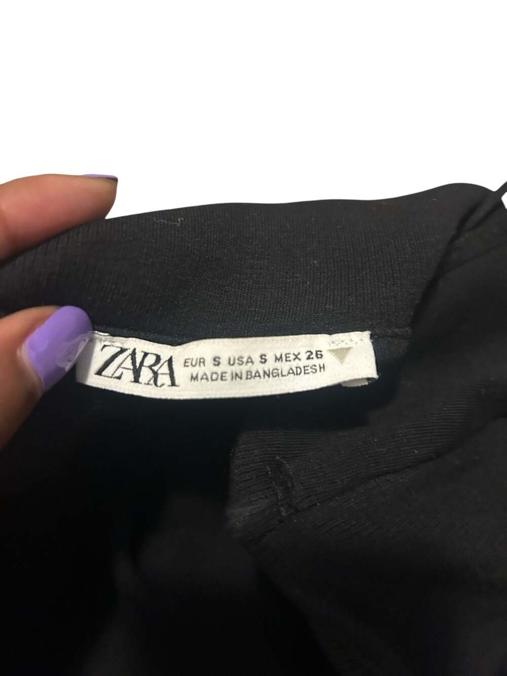Zara Black Spaghetti Strap Bubble Hem Mini Dress - Picture 3 of 4